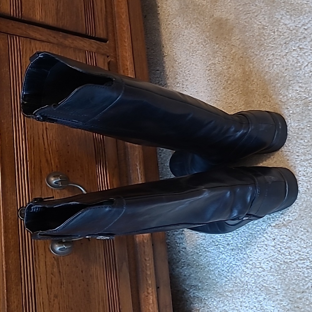 Anne Klein Black Riding Style Boot - Picture 4 of 4